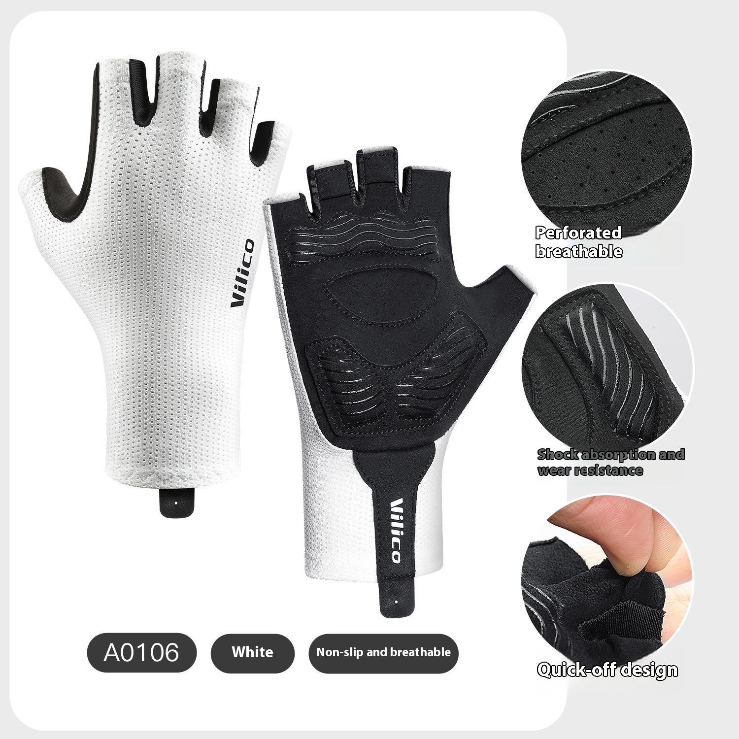 VILICO A0106 1 Pair Size M Outdoor Cycling Fishing Gloves Half Finger Shock Absorbing Breathable Bike Gloves Black
VILICO A0106 1 Pair Size M Outdoor Cycling Fishing Gloves Half Finger Shock Absorbing Breathable Bike Gloves Black