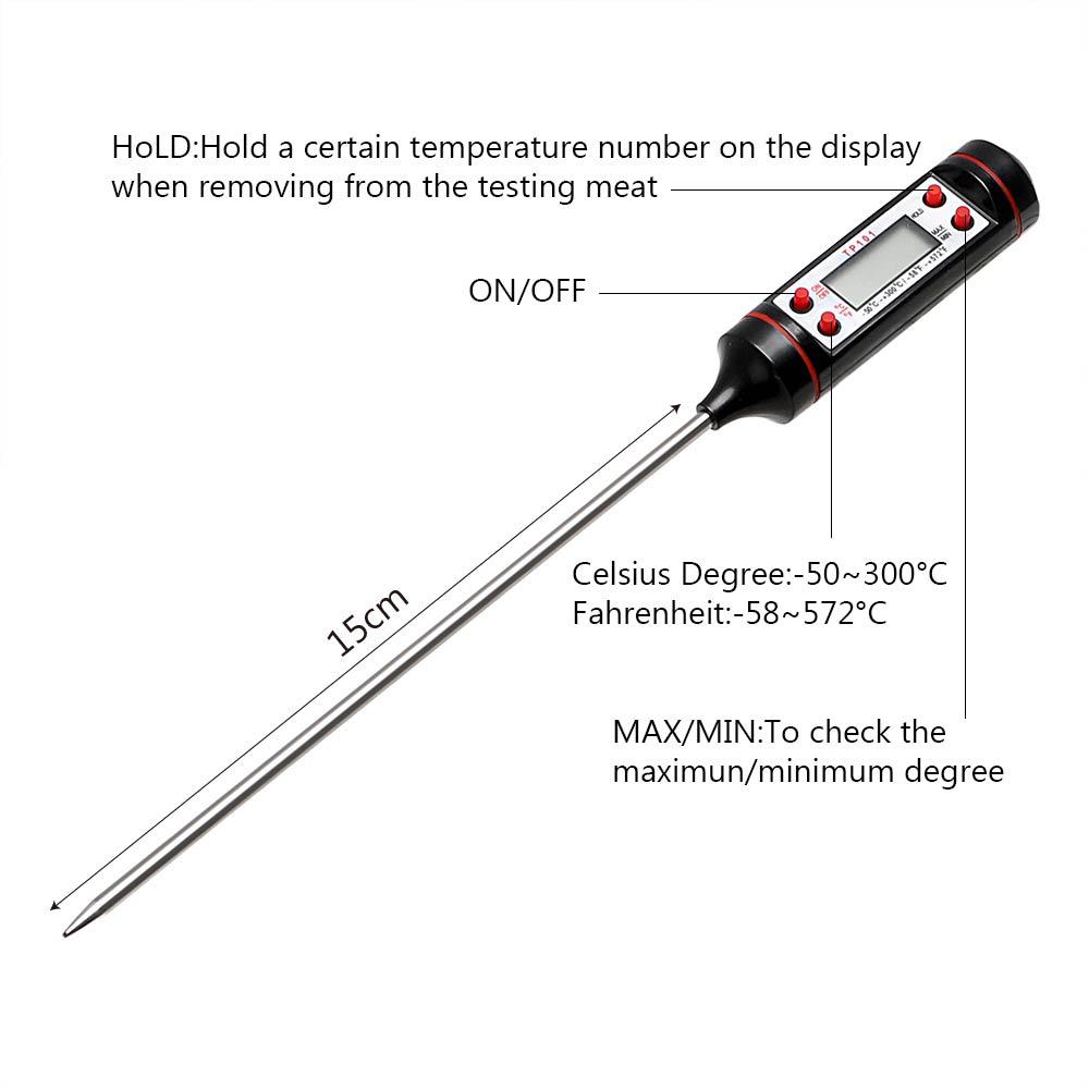DIYWORK Temperature Instrument Meat Food Probe Kitchen Cooking Weather Station Temperature Sensor Electronic Digital Thermometer чёрный
DIYWORK Temperature Instrument Meat Food Probe Kitchen Cooking Weather Station Temperature Sensor Electronic Digital Thermometer чёрный