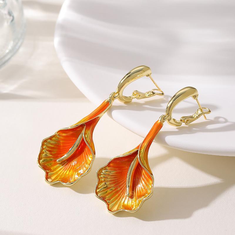 Fashion exaggerated atmosphere enamel drop glaze ginkgo biloba earrings temperament high sense earrings holiday style accessories жовтий
Fashion exaggerated atmosphere enamel drop glaze ginkgo biloba earrings temperament high sense earrings holiday style accessories жовтий