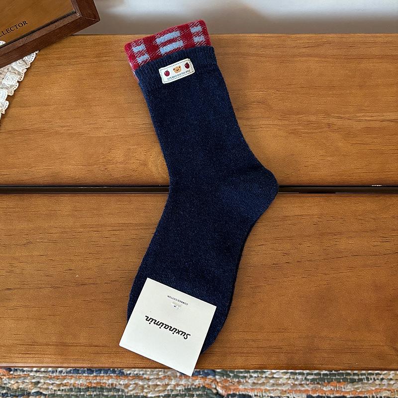 Socks Women s Spring and Autumn Winter Red Blue ins Tide Warm Fleece Medium Tube Socks Bear Striped Stacking Socks One size fits all
Socks Women s Spring and Autumn Winter Red Blue ins Tide Warm Fleece Medium Tube Socks Bear Striped Stacking Socks One size fits all