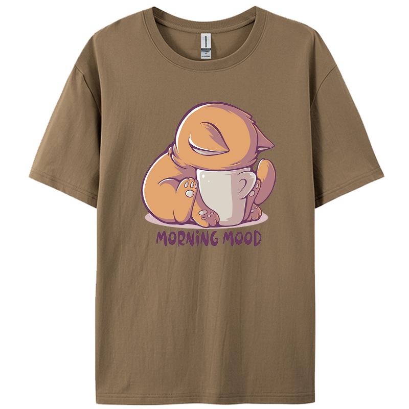 Cat Morning Mood Pattern Fashion Simple T-Shirts Man Soft O-Neck T Shirt Cotton All-Match Short Sleeve Street Summer Clothing XXXL коричневий
Cat Morning Mood Pattern Fashion Simple T-Shirts Man Soft O-Neck T Shirt Cotton All-Match Short Sleeve Street Summer Clothing XXXL коричневий