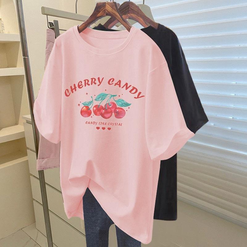 Come to a cherry~ Summer new heavy cotton short-sleeved t-shirt women s 2025 loose soft girl sweet top XXXXL чорний
Come to a cherry~ Summer new heavy cotton short-sleeved t-shirt women s 2025 loose soft girl sweet top XXXXL чорний