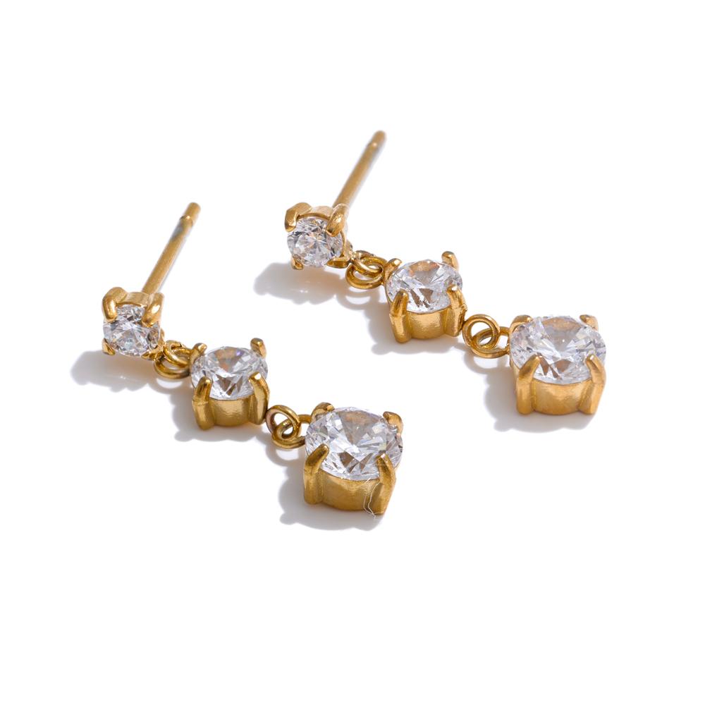 Yhpup Delicate Bling Cubic Zirconia Small Square Drop Earrings High-Grade Stainless Steel Waterproof Fashion Gift 316L Jewelry
Yhpup Delicate Bling Cubic Zirconia Small Square Drop Earrings High-Grade Stainless Steel Waterproof Fashion Gift 316L Jewelry