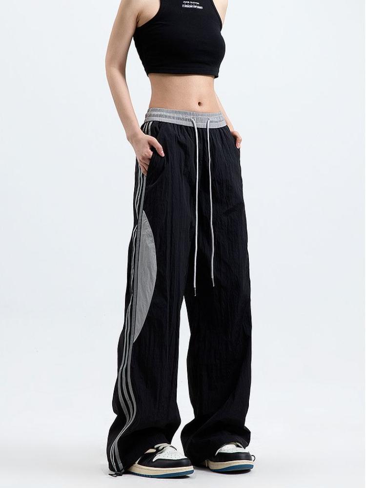 Эстетические полосатые спортивные длинные брюки Y2k, женские новые элегантные быстросохнущие тонкие летние повседневные брюки, свободные уличные спортивные штаны для бега 2XL чёрный
Эстетические полосатые спортивные длинные брюки Y2k, женские новые элегантные быстросохнущие тонкие летние повседневные брюки, свободные уличные спортивные штаны для бега 2XL чёрный