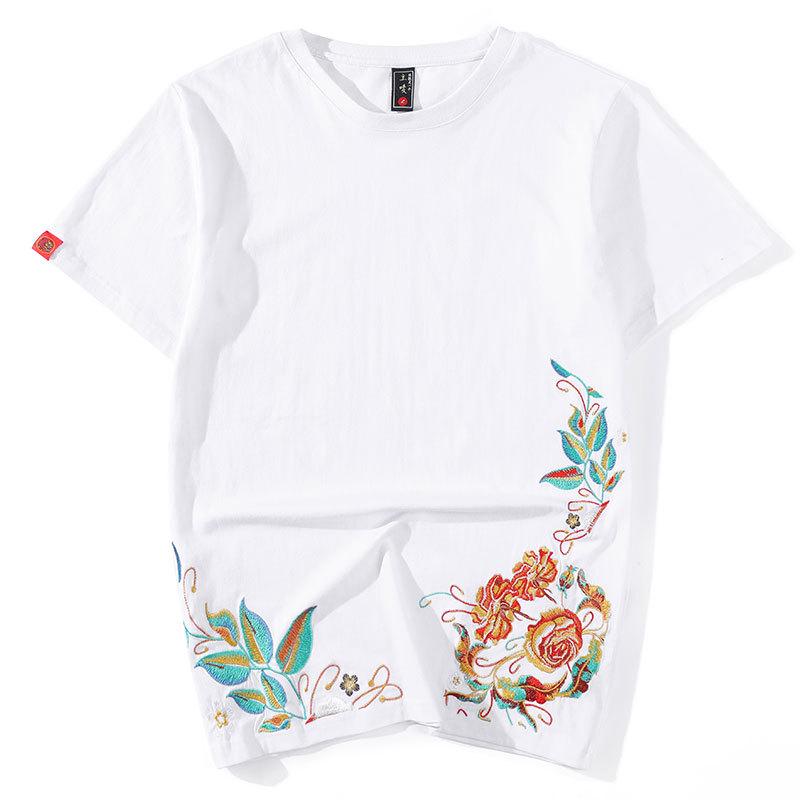 Guochao Chinese Style Petal Embroidery Loose Fit Couple s T-Shirt 2XL
Guochao Chinese Style Petal Embroidery Loose Fit Couple s T-Shirt 2XL