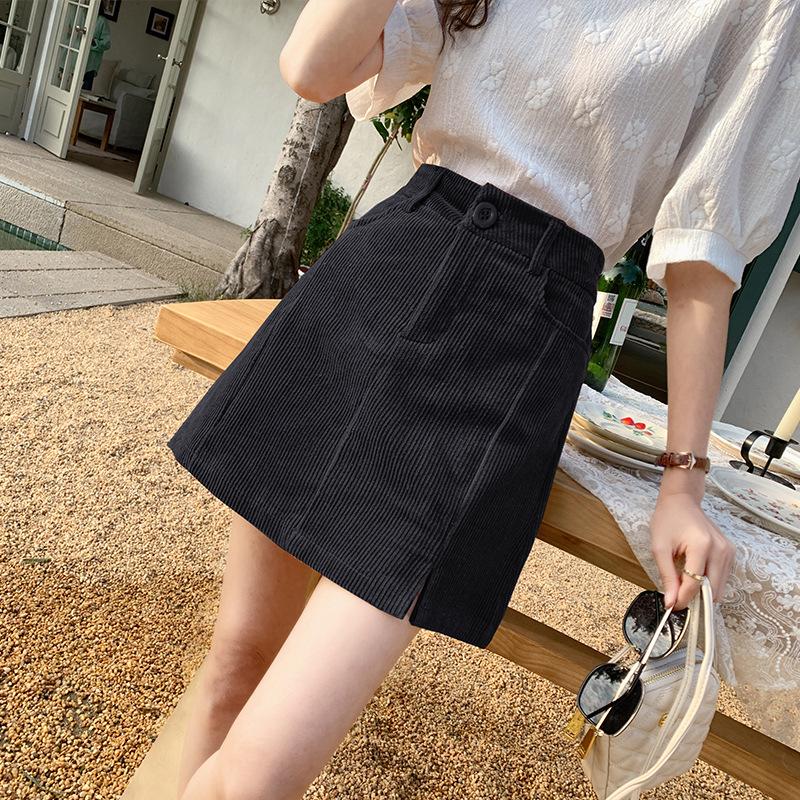 Women s Purple Corduroy Pencil Skirt - Hong Kong Style, High Waist, Slim Fit, A-Line, Hip-Hugging, Slit, for Spring & Autumn. 3XL (recommended 140-150 jin)
Women s Purple Corduroy Pencil Skirt - Hong Kong Style, High Waist, Slim Fit, A-Line, Hip-Hugging, Slit, for Spring & Autumn. 3XL (recommended 140-150 jin)