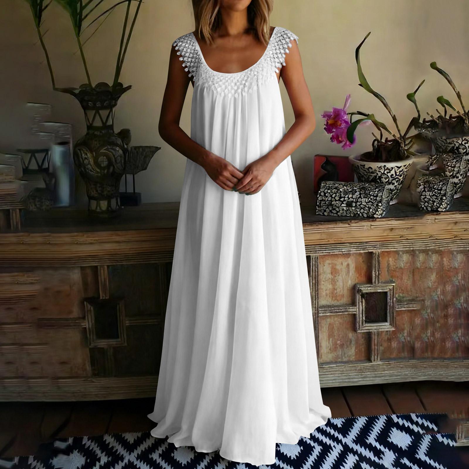 Boho Maxi Dress for Women Sleeveless Dresses for Women 2026 Spring Wedding Guest Dress Polka Dot Dress Cocktail Dress XL білий
Boho Maxi Dress for Women Sleeveless Dresses for Women 2026 Spring Wedding Guest Dress Polka Dot Dress Cocktail Dress XL білий