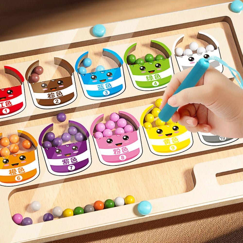Montessori Wooden Positioning Game Magnetic Magnetic Color Sorting Games Family Party Game style A
Montessori Wooden Positioning Game Magnetic Magnetic Color Sorting Games Family Party Game style A