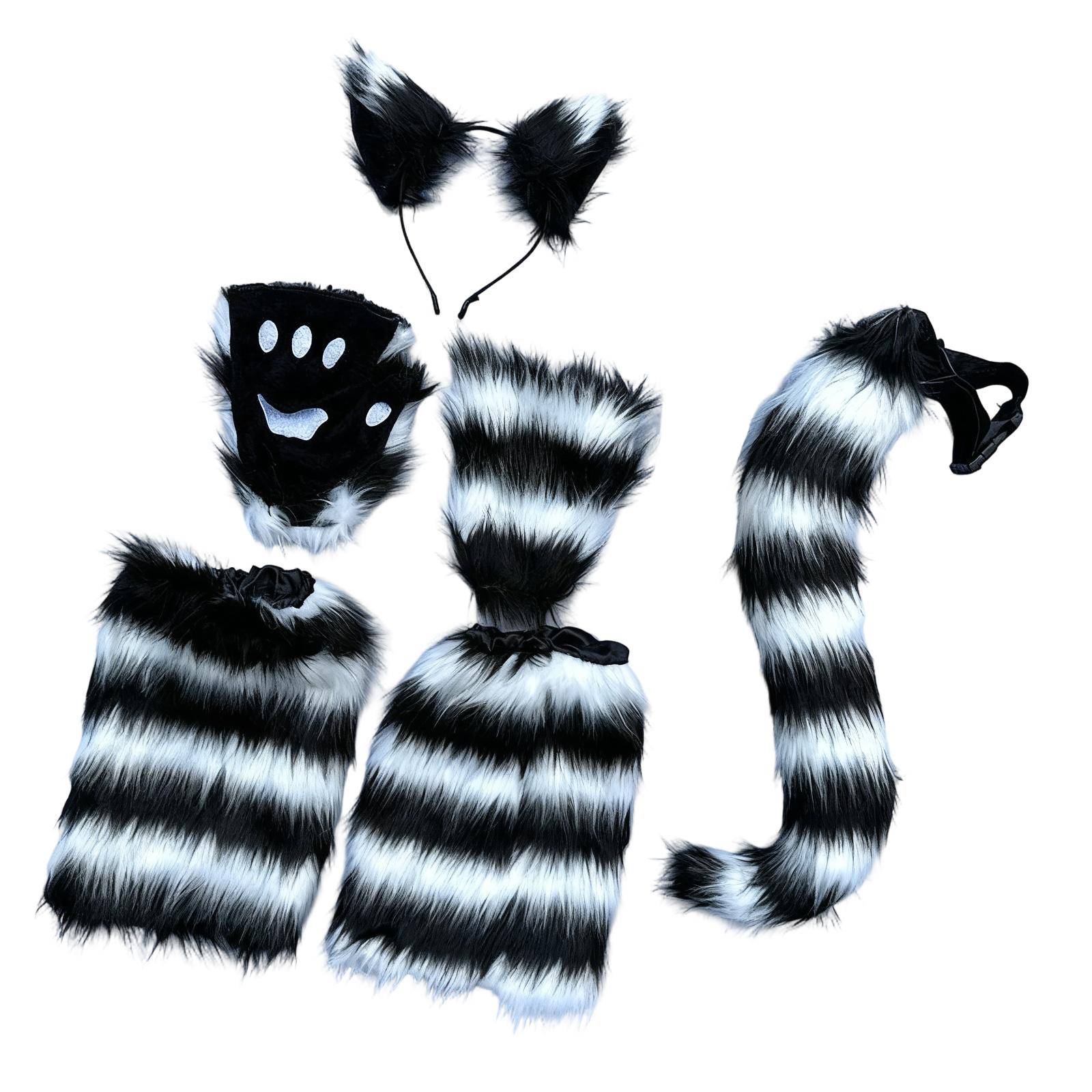 Complete Costume Add On Kit With Soft Faux Furs Headband Tail Leg Warmers Practical Polyester For Cosplay Enthusiasts 4
Complete Costume Add On Kit With Soft Faux Furs Headband Tail Leg Warmers Practical Polyester For Cosplay Enthusiasts 4