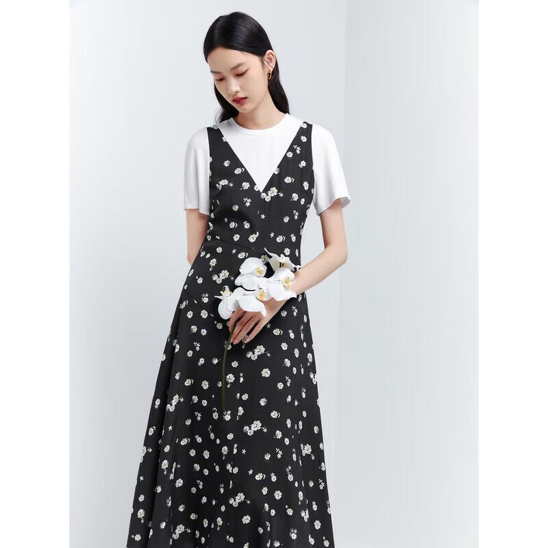 Peacebird Women s Fall Printed V-Neck Faux Two-Piece Dress S
Peacebird Women s Fall Printed V-Neck Faux Two-Piece Dress S