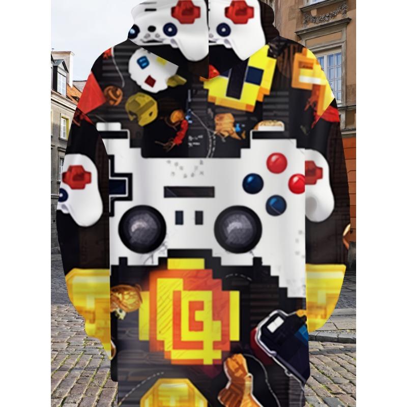 Чоловічий світшот з капюшоном і графікою Neon Glow для геймінгу, 3D-принт з дизайном контролера, різнокольоровий одяг, світшоти з ігровою консоллю L
Чоловічий світшот з капюшоном і графікою Neon Glow для геймінгу, 3D-принт з дизайном контролера, різнокольоровий одяг, світшоти з ігровою консоллю L