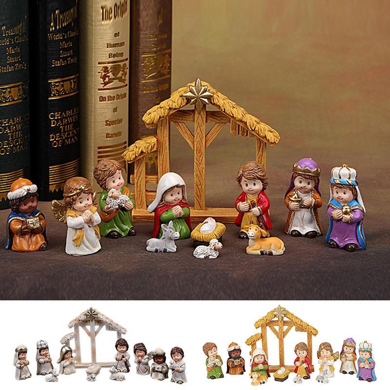 2025 new Christmas Nativity Sets Resin Nativity Figurine Collection Religious Holiday Baby Jesus Nativity Mantle Shelf Decor
2025 new Christmas Nativity Sets Resin Nativity Figurine Collection Religious Holiday Baby Jesus Nativity Mantle Shelf Decor