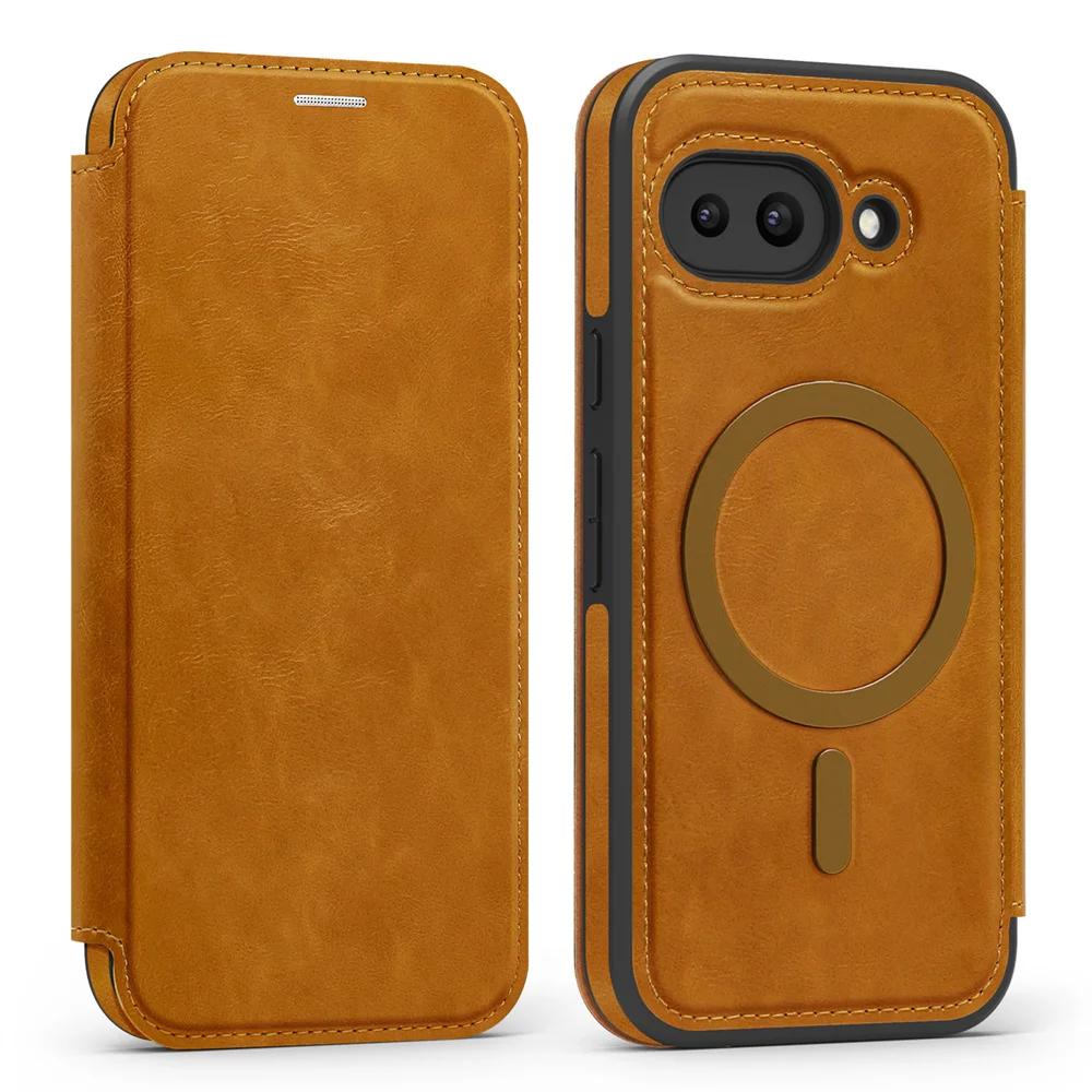 For MagSafe Flip Leather Phone Case for Google Pixel 8 9 Pro XL 9A RFID Blocking Wallet with Card Holder Cover Google Pixel 9 Pro коричневий
For MagSafe Flip Leather Phone Case for Google Pixel 8 9 Pro XL 9A RFID Blocking Wallet with Card Holder Cover Google Pixel 9 Pro коричневий