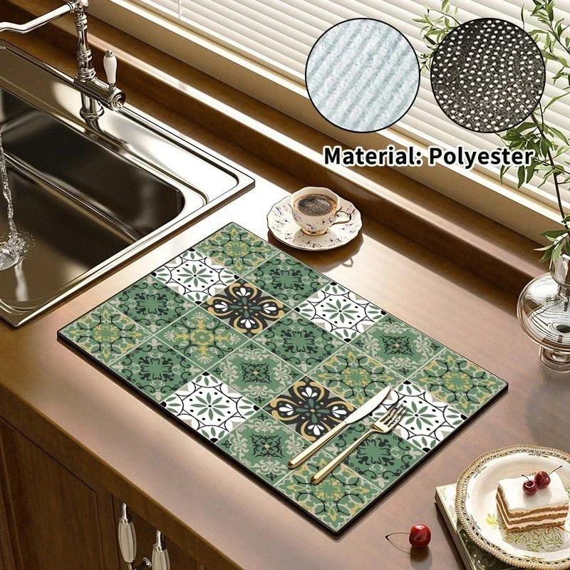 Beautiful Kitchen Rugs Dish Drying Mat Absorbent Drain Pad Kitchen Carpet Coffee Dish Drainer Draining Mat Tablemat Fashionable (as the picture,20x30cm)
Beautiful Kitchen Rugs Dish Drying Mat Absorbent Drain Pad Kitchen Carpet Coffee Dish Drainer Draining Mat Tablemat Fashionable (as the picture,20x30cm)