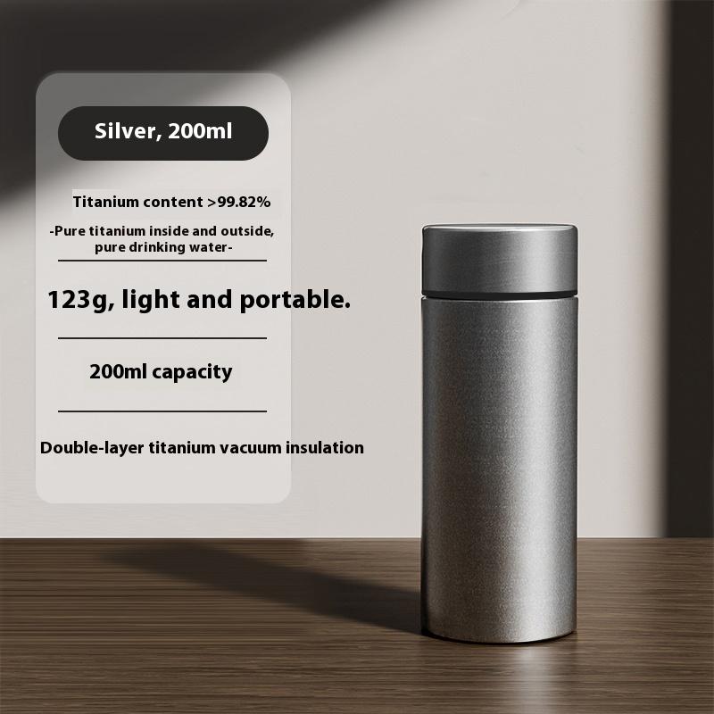 Кружка из чистого титана Gianxi с термоизоляцией для здоровья, антибактериальная кружка для воды, большая вместимость, портативная кружка для чая, термокружка для дома и офиса 200-500ml
Кружка из чистого титана Gianxi с термоизоляцией для здоровья, антибактериальная кружка для воды, большая вместимость, портативная кружка для чая, термокружка для дома и офиса 200-500ml