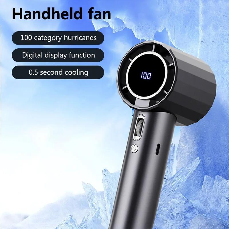 Portable Handheld Fan Air Calculating Fan With Power Display Mini Personal Highspeed Fan USB Rechargeable Mute Handheld Fan серый
Portable Handheld Fan Air Calculating Fan With Power Display Mini Personal Highspeed Fan USB Rechargeable Mute Handheld Fan серый
