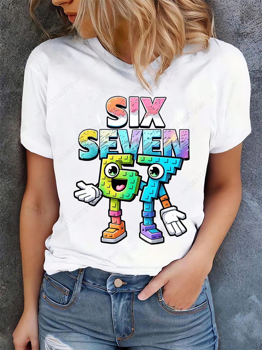 Funny Brainrot Women T Shirts for Laddy Six Seven Brain Rot TShirt Party Tshirt for Girls for Woman Tops Aesthetic Clothes 3XL
Funny Brainrot Women T Shirts for Laddy Six Seven Brain Rot TShirt Party Tshirt for Girls for Woman Tops Aesthetic Clothes 3XL
