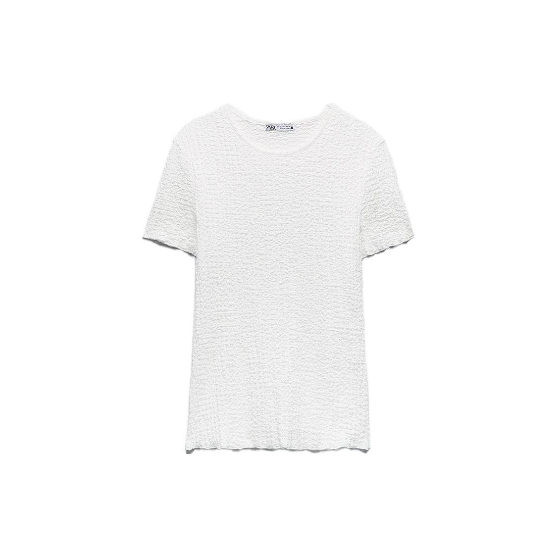 Zara Футболка с коротким рукавом и круглым вырезом, женская, белая, 1165684 250 S
Zara Футболка с коротким рукавом и круглым вырезом, женская, белая, 1165684 250 S