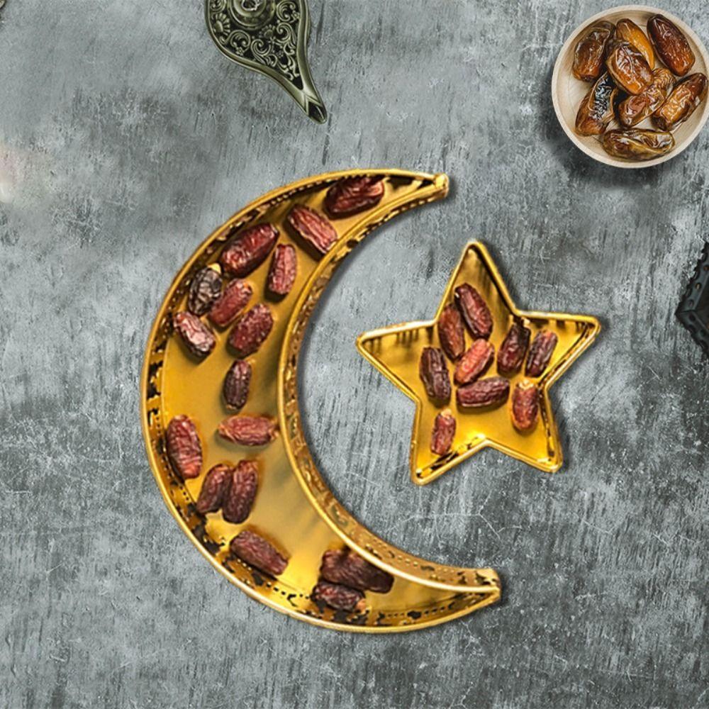 2pcs Iron Food Serving Tray Gold Dessert Tray Ornament Eid Mubarak Tray The Middle East
2pcs Iron Food Serving Tray Gold Dessert Tray Ornament Eid Mubarak Tray The Middle East