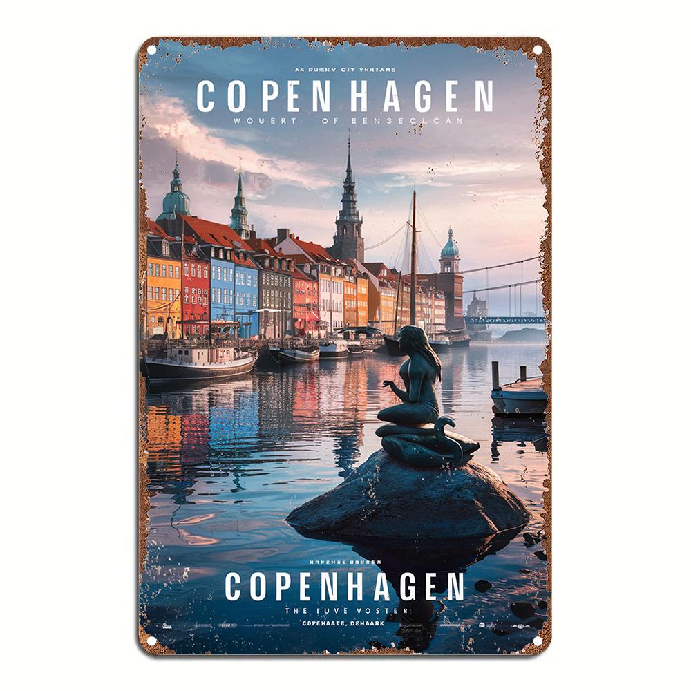 DORA Tin Sign Vintage Copenhagen Metal Wall Art Sign Aluminum Decor Featuring Iconic LandmarksPerfect for Room Decor 20x30cm(7.8x11.8inch)
DORA Tin Sign Vintage Copenhagen Metal Wall Art Sign Aluminum Decor Featuring Iconic LandmarksPerfect for Room Decor 20x30cm(7.8x11.8inch)