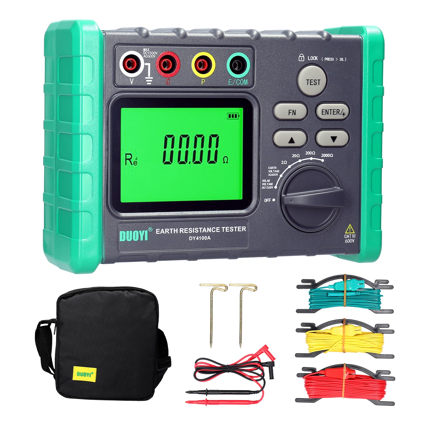 High Precision Digital Display Earth Resistance Tester Earth Resistance Tester Voltmeter Megaohmmeter Voltmeter Solar Power Voltage Measuring Machine
High Precision Digital Display Earth Resistance Tester Earth Resistance Tester Voltmeter Megaohmmeter Voltmeter Solar Power Voltage Measuring Machine