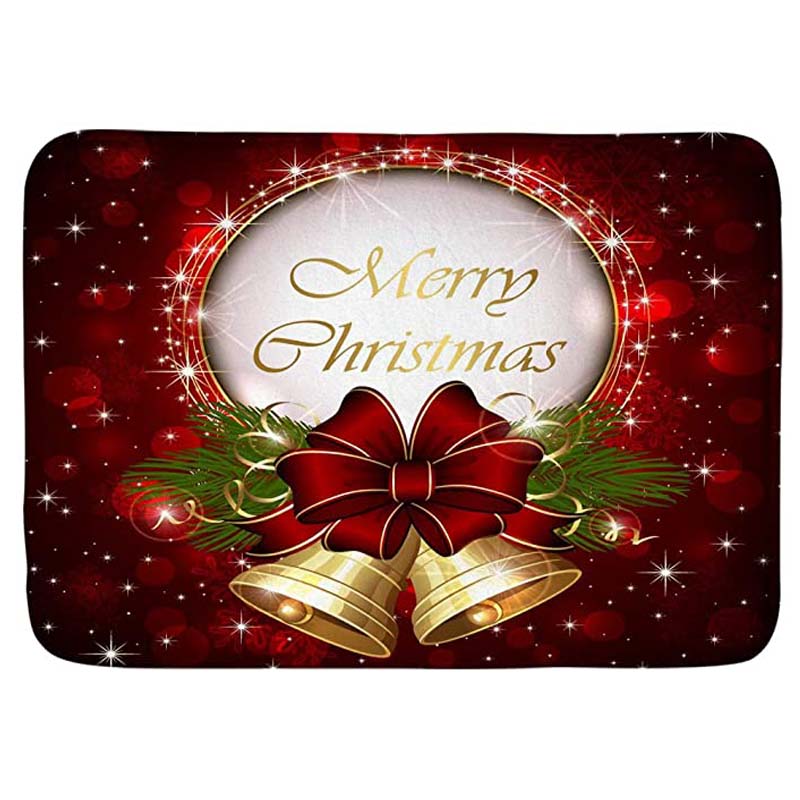 Flannel Doormat Merry Christmas Lettering with Jingle Bell Xmas Doormat Durable Door Pad Non Slip Floor Rug
Flannel Doormat Merry Christmas Lettering with Jingle Bell Xmas Doormat Durable Door Pad Non Slip Floor Rug