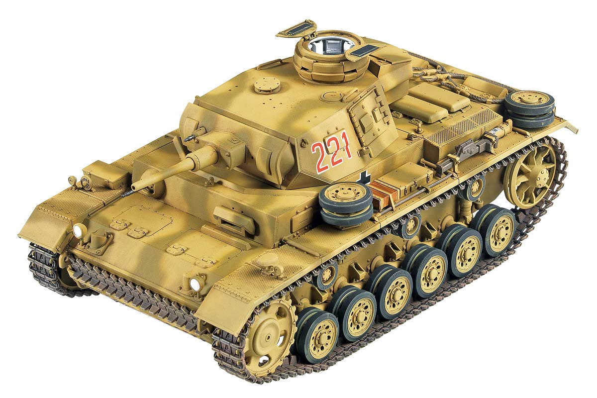 Academy German Wehrmacht III Panzer J Type North African Front Plastic Model 13531 1/35
Academy German Wehrmacht III Panzer J Type North African Front Plastic Model 13531 1/35