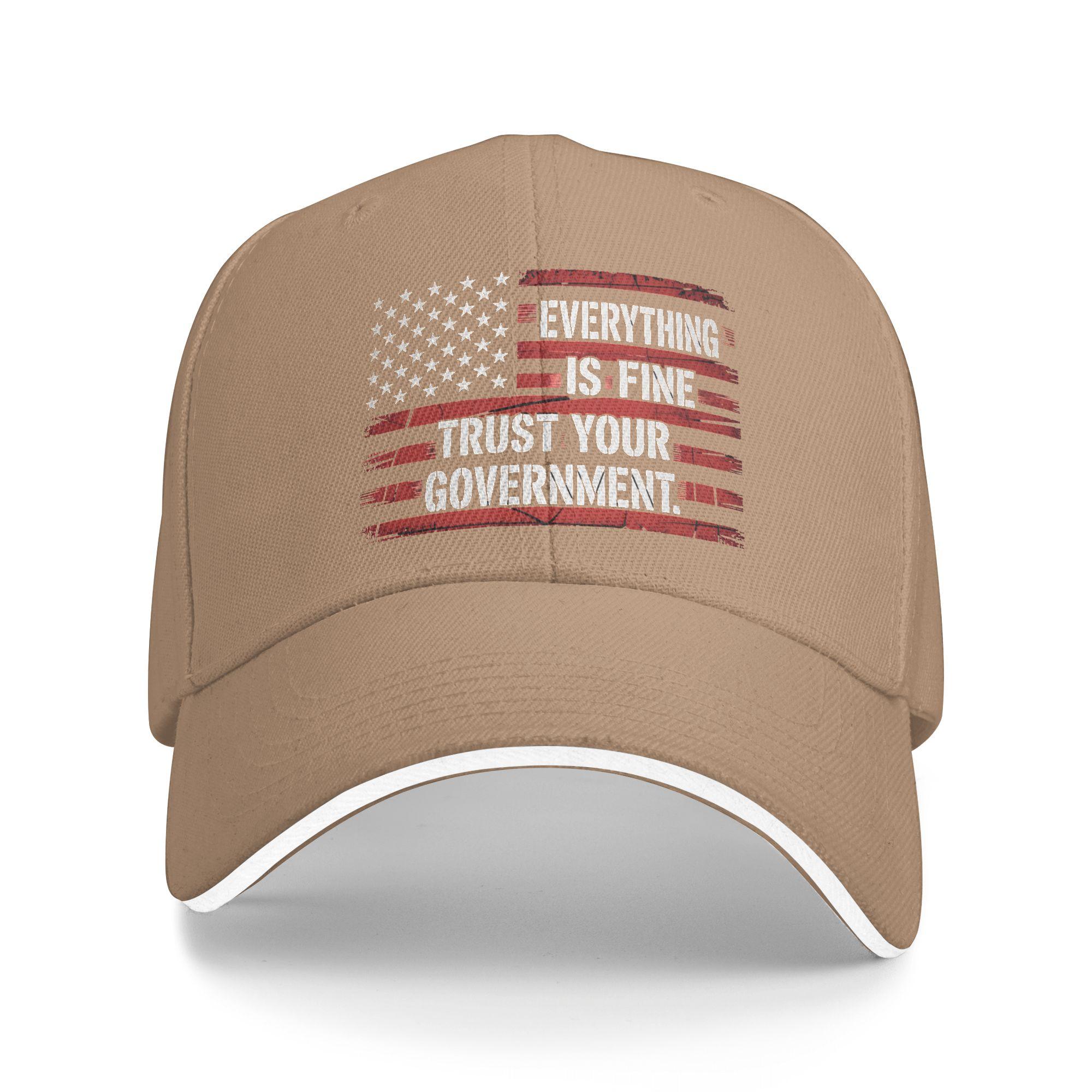 Everything Is Fine Trust Your Government Political Casual Baseball Cap Summer Trucker Hat Breathable Running Hippie Snapback Cap As Picture хакі
Everything Is Fine Trust Your Government Political Casual Baseball Cap Summer Trucker Hat Breathable Running Hippie Snapback Cap As Picture хакі