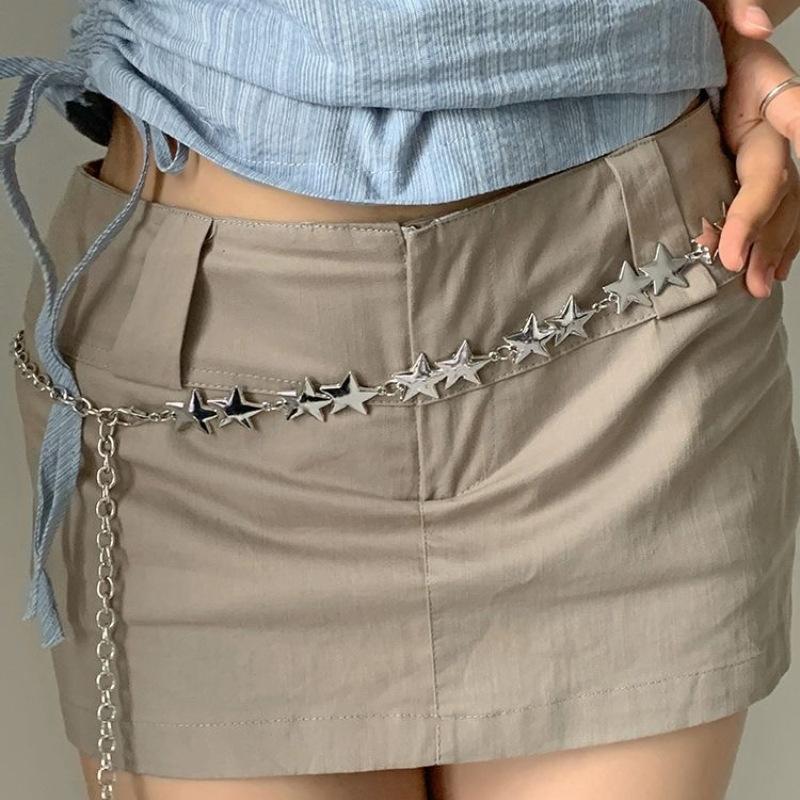 Japanese Sweet Star Women S Metal Thin Waist Chain With Skirt Decoration Personalized Chain Belt Narrow Women Look Thin срібний
Japanese Sweet Star Women S Metal Thin Waist Chain With Skirt Decoration Personalized Chain Belt Narrow Women Look Thin срібний