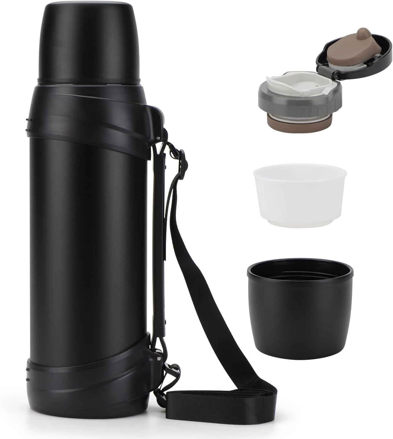 84oz/2.5L Large Coffee Thermoses for Travel Stainless Steel Large Flask with Handle for Hiking Fishing Camping чёрный
84oz/2.5L Large Coffee Thermoses for Travel Stainless Steel Large Flask with Handle for Hiking Fishing Camping чёрный