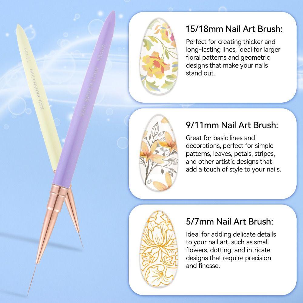6Pcs With Cap Metal Handle Colorful Nail Art Liner Brushes Set Colorful Women Gifts DIY
6Pcs With Cap Metal Handle Colorful Nail Art Liner Brushes Set Colorful Women Gifts DIY
