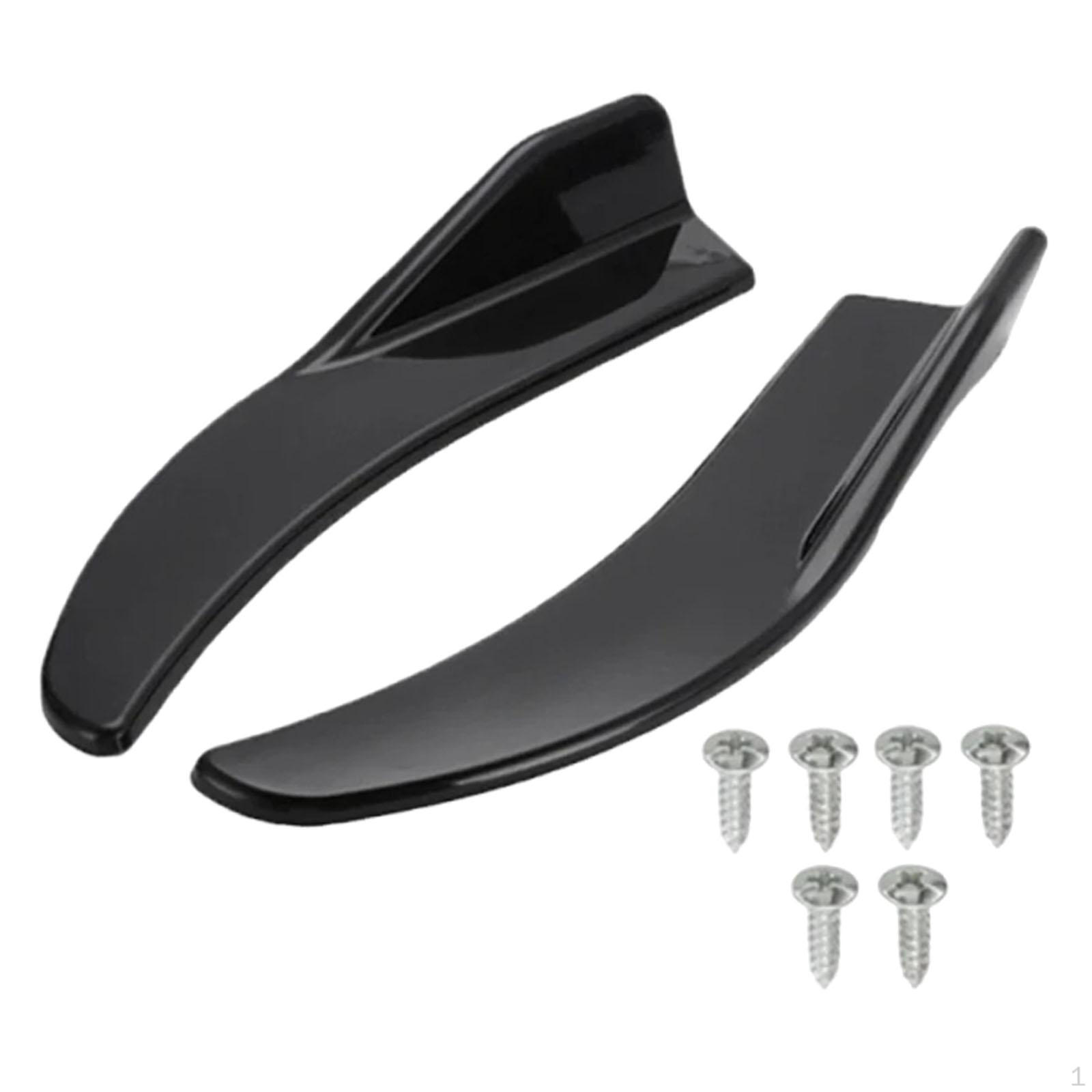 1 Pair Car Front Rear Corner Spoiler Accessories Easy to Install Diffuser Splitter Anti Scratch Black
1 Pair Car Front Rear Corner Spoiler Accessories Easy to Install Diffuser Splitter Anti Scratch Black