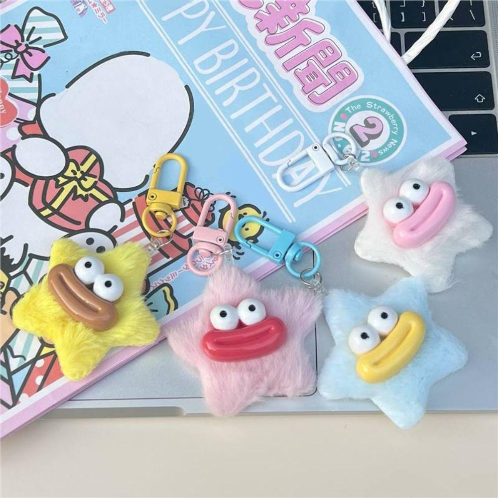 Cartoon Funny Star Keychain Plushies Star Plush Pendant Cute Sausage Mouth Keyring Bag Hanging синій
Cartoon Funny Star Keychain Plushies Star Plush Pendant Cute Sausage Mouth Keyring Bag Hanging синій