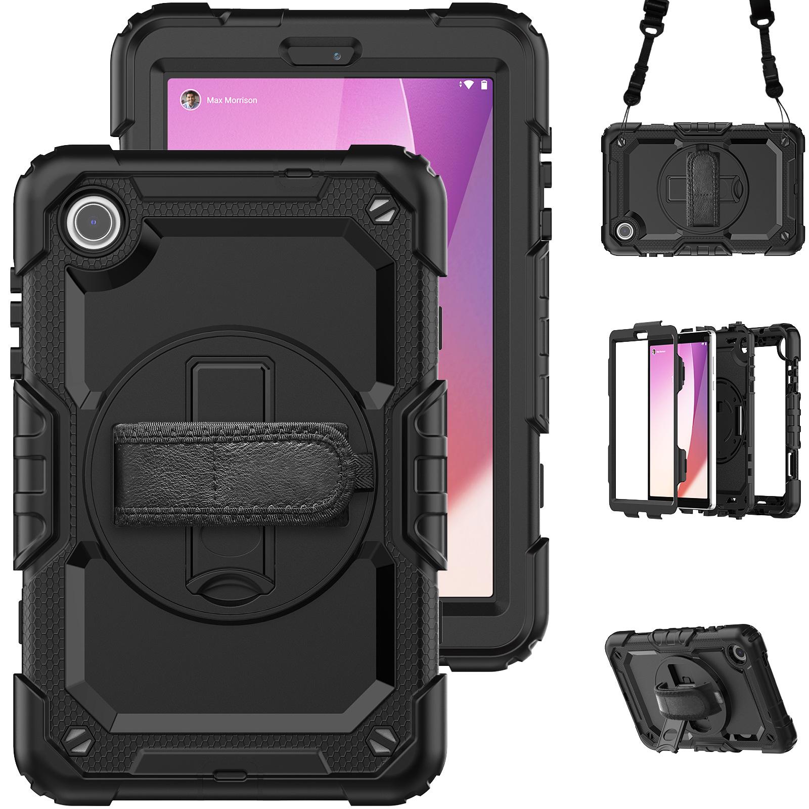 For Lenovo Tab M8 (4th Gen) 2024 TB-301XU/M8 (4th Gen) 2023 TB-300FU Silicone+PC Case Kickstand with PET Screen Film Black
For Lenovo Tab M8 (4th Gen) 2024 TB-301XU/M8 (4th Gen) 2023 TB-300FU Silicone+PC Case Kickstand with PET Screen Film Black