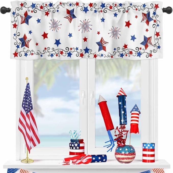 Cross-border Patriotic Independence Day Curtains: Window, Door, Coffee, Kitchen Sink, Dustproof Valance 138x45cm
Cross-border Patriotic Independence Day Curtains: Window, Door, Coffee, Kitchen Sink, Dustproof Valance 138x45cm