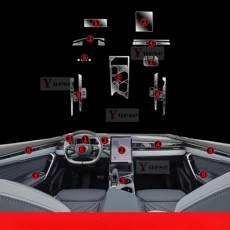 For Geely Boyue L Car Interior Protector Sticker Center Control Navigation Door Car Accessories TPU Transparent Film Right Driver seat
For Geely Boyue L Car Interior Protector Sticker Center Control Navigation Door Car Accessories TPU Transparent Film Right Driver seat