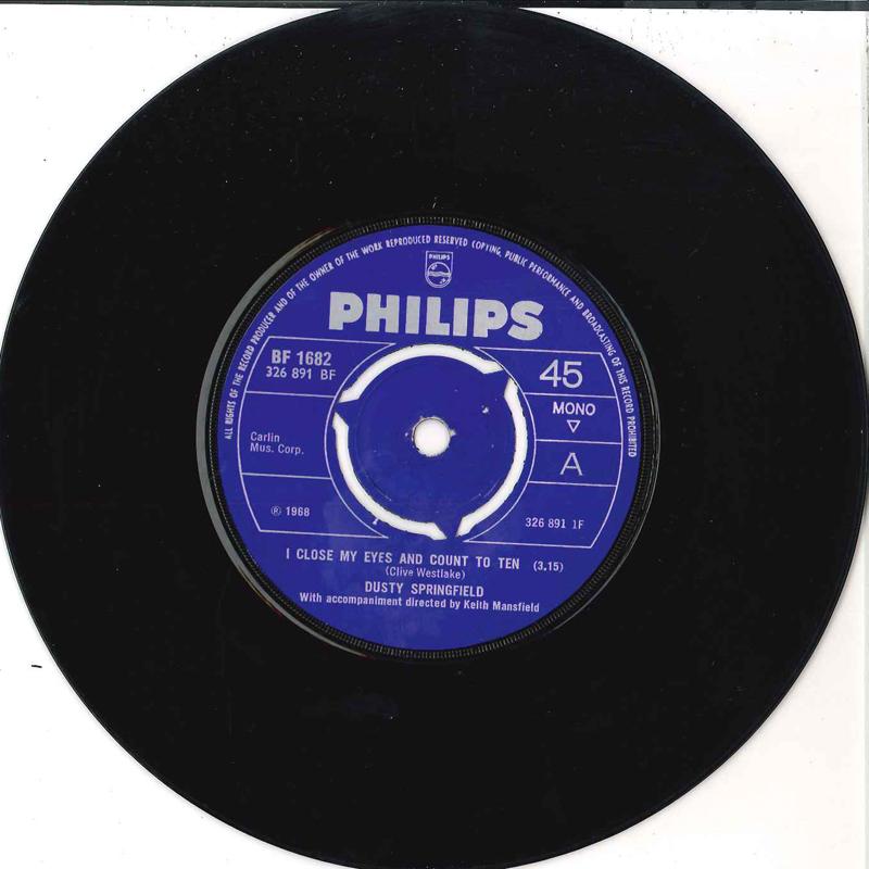7inch Record DUSTY SPRINGFIELD - I Close My Eyes And Count To Ten / BF1682 PHILIPS 1968 UK Pop Used
7inch Record DUSTY SPRINGFIELD - I Close My Eyes And Count To Ten / BF1682 PHILIPS 1968 UK Pop Used
