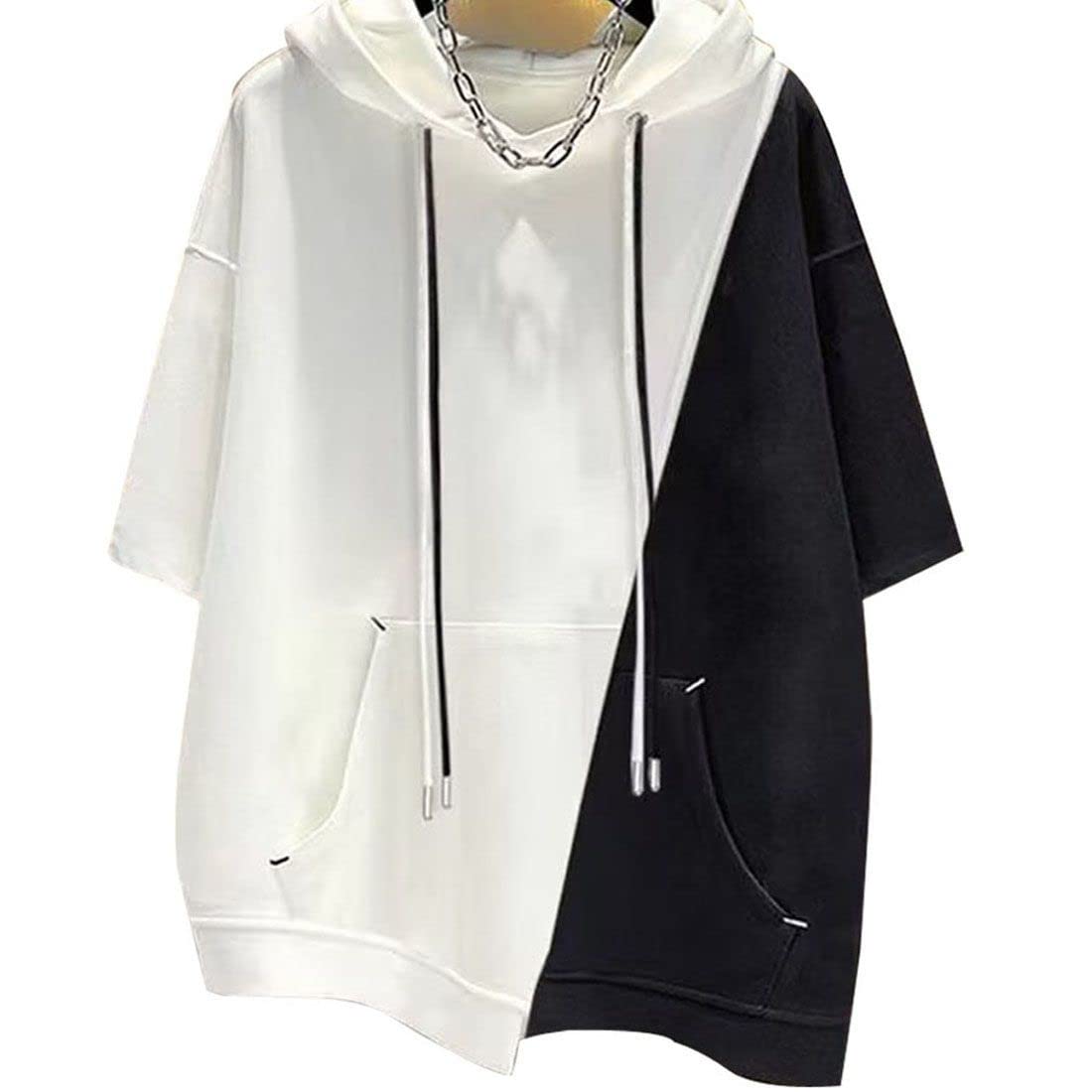 KOTRBOY Men s Summer Short Sleeve Hoodie T-Shirt, Stylish Plus Sizes, Loose Fit, Casual Pullover Top with Hood, White-2XL
KOTRBOY Men s Summer Short Sleeve Hoodie T-Shirt, Stylish Plus Sizes, Loose Fit, Casual Pullover Top with Hood, White-2XL