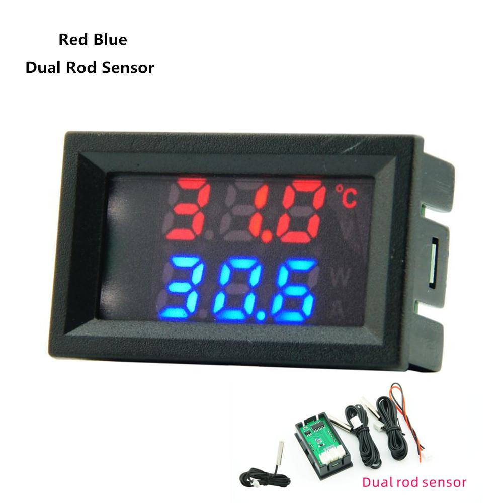 DC 4V-30V 0.56 inch Mini LED Dual Display Digital Temperature Sensor w/ NTC Waterproof Metal Probe Temperature Tester For Indoor
DC 4V-30V 0.56 inch Mini LED Dual Display Digital Temperature Sensor w/ NTC Waterproof Metal Probe Temperature Tester For Indoor