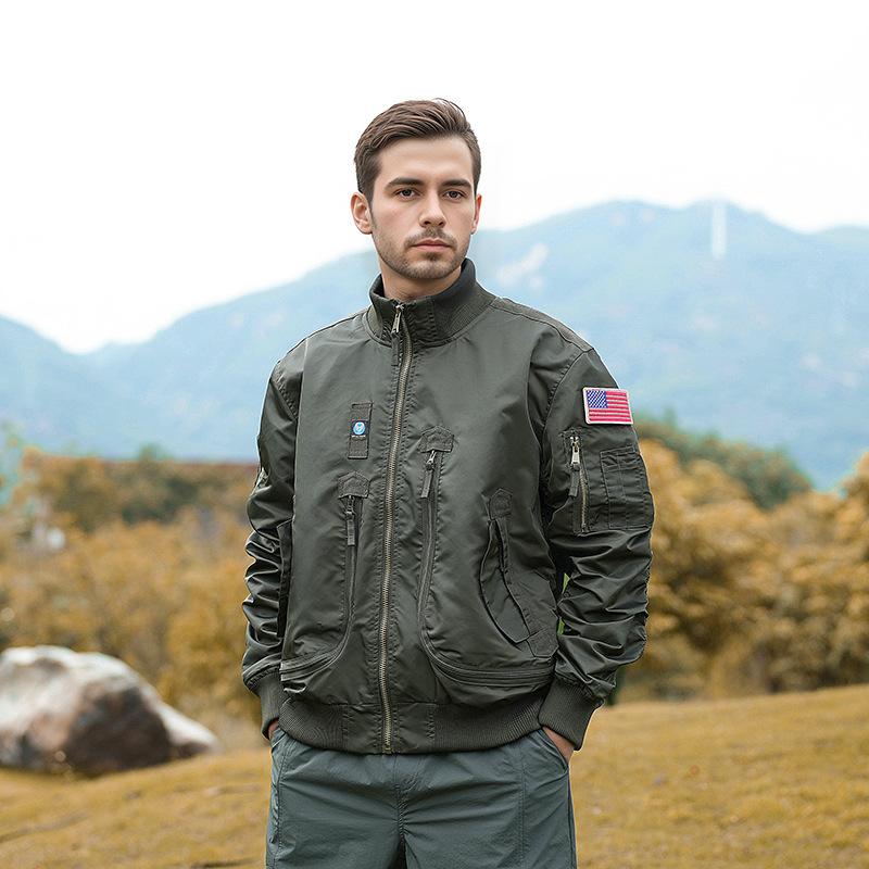 Baseball Collar Flight Jacket Autumn and Winter Air Force Pilot Jacket Men s Baseball Uniform Tactical Stand Collar Loose Casual Top S
Baseball Collar Flight Jacket Autumn and Winter Air Force Pilot Jacket Men s Baseball Uniform Tactical Stand Collar Loose Casual Top S