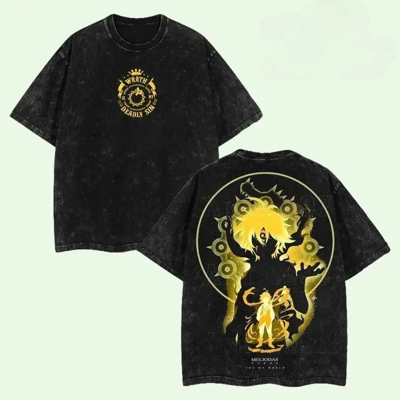 The Seven Deadly Sins All Sins Emblems Vintage Washed T-Shirt Double-Sided Anime Streetwear Black Cotton Unisex Tee XXXL різнокольоровий
The Seven Deadly Sins All Sins Emblems Vintage Washed T-Shirt Double-Sided Anime Streetwear Black Cotton Unisex Tee XXXL різнокольоровий