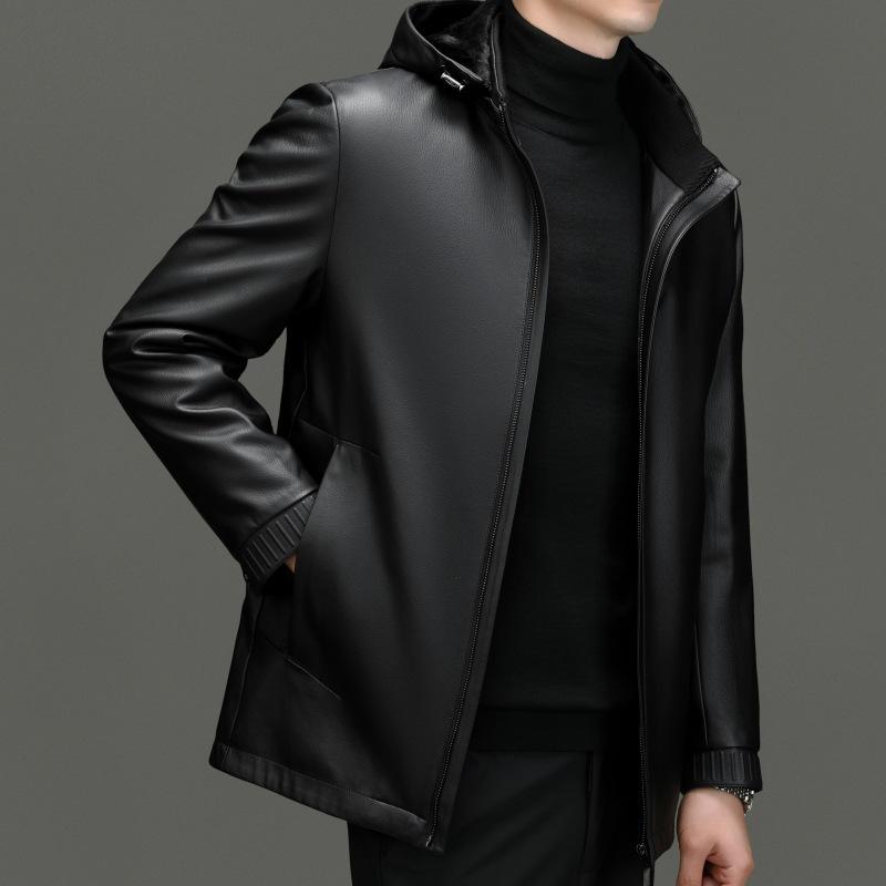 Пуховик кожаная куртка для мужчин среднего и пожилого возраста с капюшоном куртка из натуральной кожи зимняя новая утолщенная утиная пуховая деловая кожаная куртка для папы 195
Пуховик кожаная куртка для мужчин среднего и пожилого возраста с капюшоном куртка из натуральной кожи зимняя новая утолщенная утиная пуховая деловая кожаная куртка для папы 195