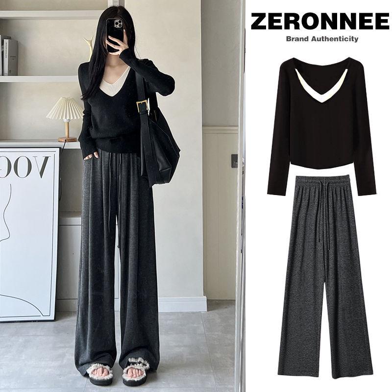 Women s Versatile Korean Style Two-Piece Set: Long Sleeve T-Shirt & Wide Leg Sticky Rice Pants XL (106-115 lbs)
Women s Versatile Korean Style Two-Piece Set: Long Sleeve T-Shirt & Wide Leg Sticky Rice Pants XL (106-115 lbs)