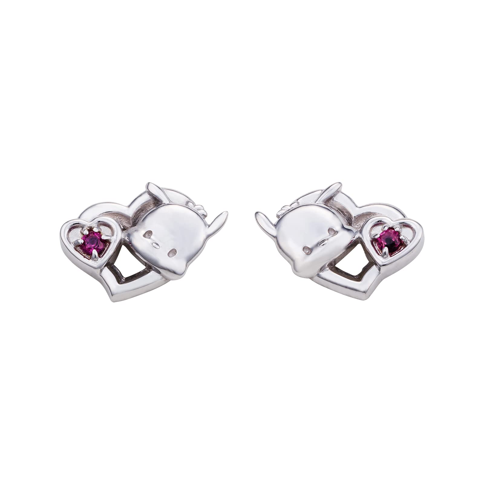 Pochacco Pochacco Earrings for both ears Set of 2 Sanrio Characters Hapidanbui Open Heart Heart 925 Silver Cubic Zirconia Silicon Catch Rhodium срібний
Pochacco Pochacco Earrings for both ears Set of 2 Sanrio Characters Hapidanbui Open Heart Heart 925 Silver Cubic Zirconia Silicon Catch Rhodium срібний