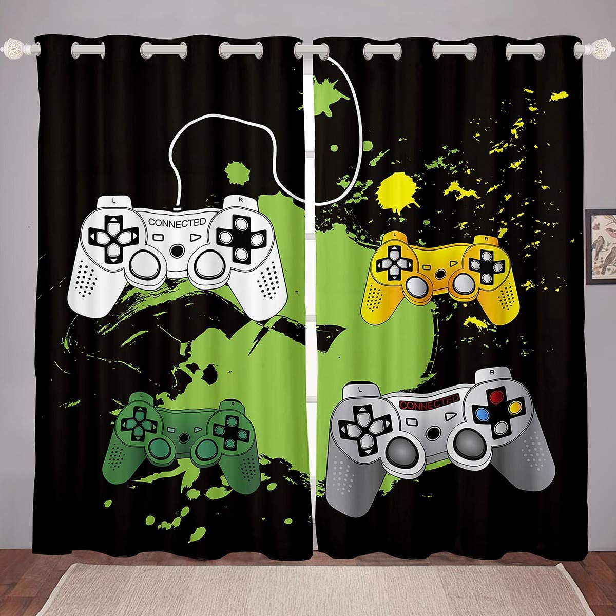 Ігрові штори Червоні штори для спальні Вітальня Діти Хлопчики Відеоігри Геймпад Контролер Вікна Штори Новий декор кімнати W50H160(CM)x2pcs&Grommet Top
Ігрові штори Червоні штори для спальні Вітальня Діти Хлопчики Відеоігри Геймпад Контролер Вікна Штори Новий декор кімнати W50H160(CM)x2pcs&Grommet Top