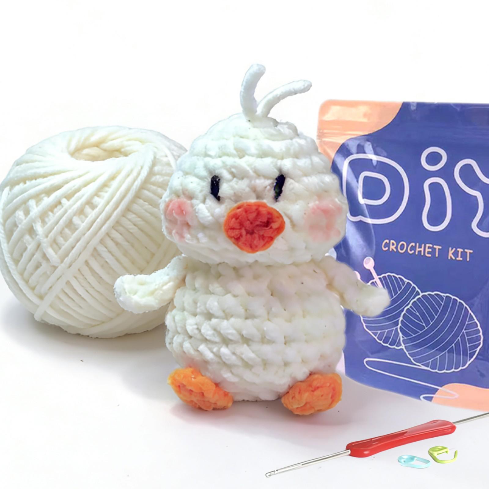 1pc Crochet Kit Duckling DIY Crochet Hook Set with Instruction Manual and Video Teaching(Accessories In Random Color) білий
1pc Crochet Kit Duckling DIY Crochet Hook Set with Instruction Manual and Video Teaching(Accessories In Random Color) білий