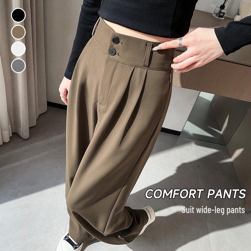 Women s High-Waist Pleated Suit Pants - Spring/Autumn, Narrow & Wide Leg Options, Drape Style, Pear Shape Fit. 4XL хакі
Women s High-Waist Pleated Suit Pants - Spring/Autumn, Narrow & Wide Leg Options, Drape Style, Pear Shape Fit. 4XL хакі