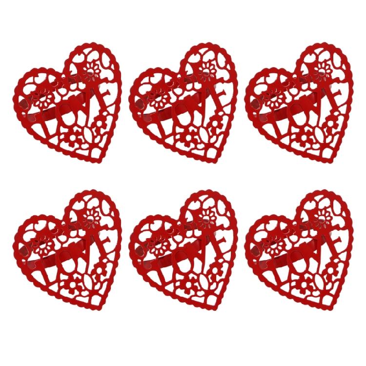 6PCS/Lot Sophisticated Hollow Metal Napkin Holders Crafted As Hearts With Elegant Design For Significant Gatherings 1
6PCS/Lot Sophisticated Hollow Metal Napkin Holders Crafted As Hearts With Elegant Design For Significant Gatherings 1