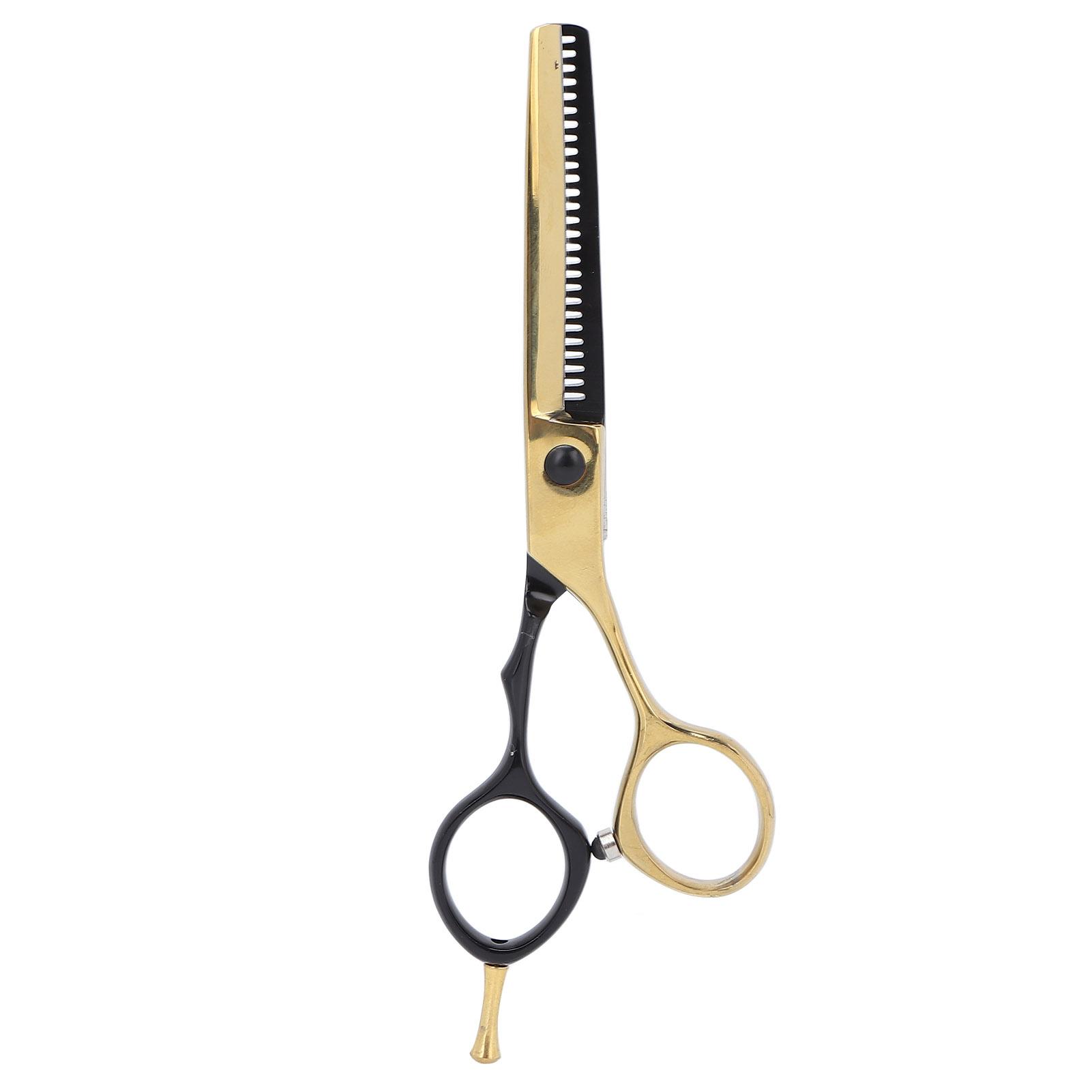 Hair Scissors Stainless Steel Portable Home Salon Hairdressing Scissors Black Gold 5.5 InchThinning
Hair Scissors Stainless Steel Portable Home Salon Hairdressing Scissors Black Gold 5.5 InchThinning