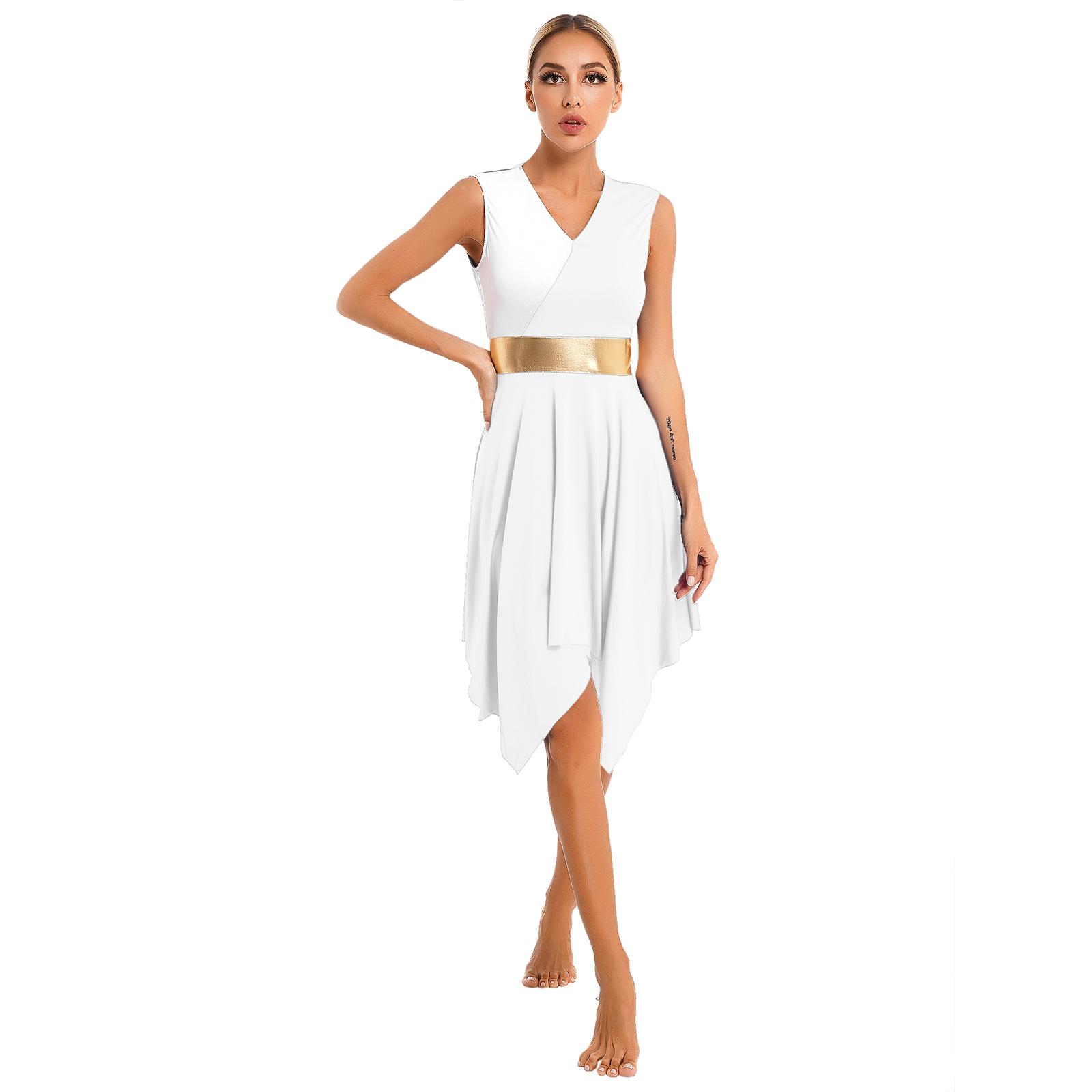 Танцевальные платья для женщин, асимметричная туника без рукавов с цветными блоками, танцевальная одежда для литургического поклонения XL белый
Танцевальные платья для женщин, асимметричная туника без рукавов с цветными блоками, танцевальная одежда для литургического поклонения XL белый